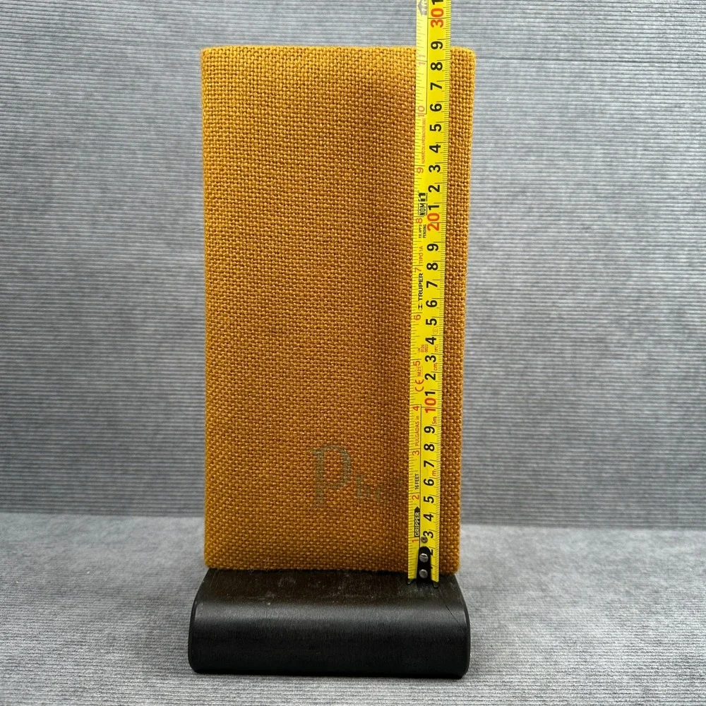 Phaidon Vintage Mustard‎ Yellow Canvas 3-Ring Binder Organizer Slim 8x3.5